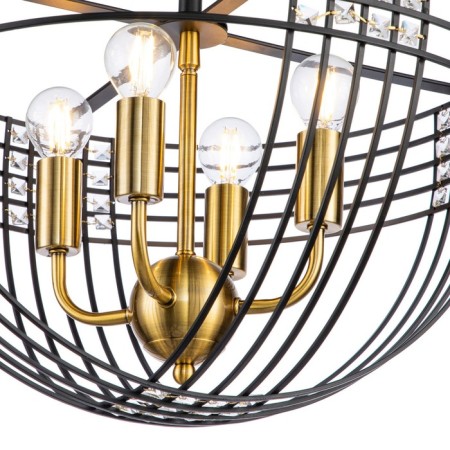 Ceiling light indigo, 10001/4C Black. 4x40W, E14, 450x450x420 mm-3