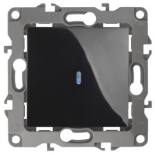 Backlight switch, 10AX 250V, IP20, era12, black