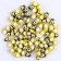 A set of decorative stickers "Bees" 100 pcs., 1.5 × 1.3 cm