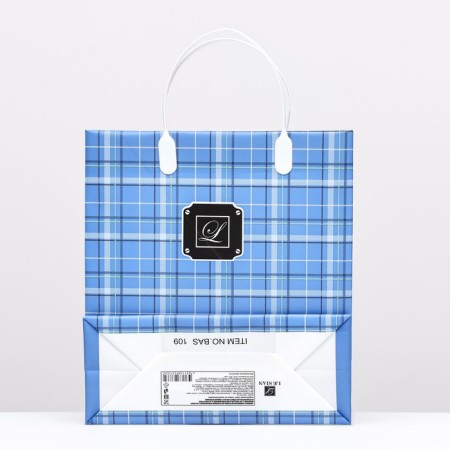 Gentleman package, blue, soft plastic, 26 x 23 cm, 110 μm-1