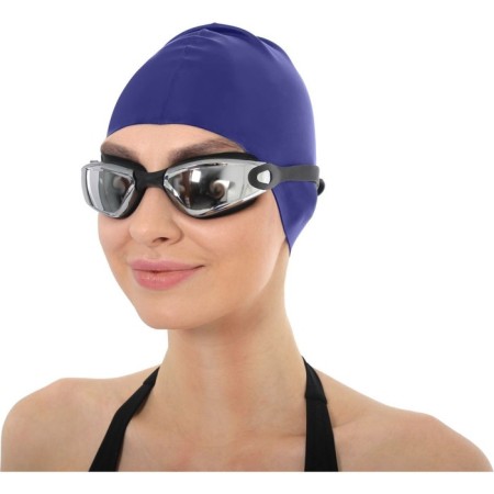 Bradex swimming cap, silicone, dark blue-8