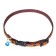 The two -layer collar with the fastx "Bones and legs", 30 x 1 cm, brown