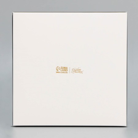 Capcake box, confectionery packaging double -sided, 4 cells "Flowers", 16 x 16 x 10 cm-3