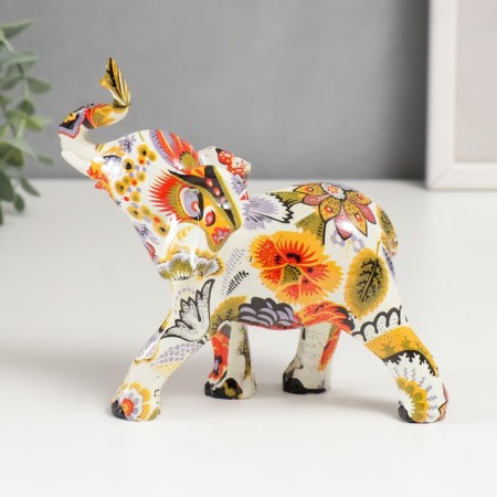 Souvenir Polystone "Elephant - Buyness of Paints" MIX 14x16x5.5 cm-4