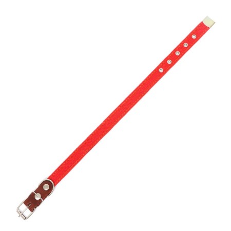 Frontial collar with lining, 57 x 2.5 cm, Osh 35-45 cm, red-7