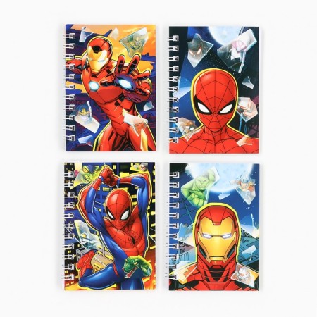 Set of notebooks A7 28l 4 pcs, Marvel-13
