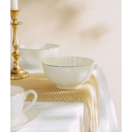 SALATE SL HOME "CASCARO", 900 ml, D = 16 cm, set 2 pcs, bone porcelain, white-9