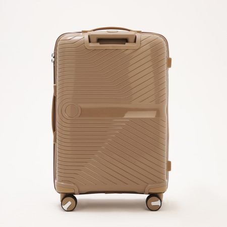 Middle suitcase 24 ", lightning department, code castle, 4 wheels, brown color-5