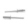 Rolls of the tundra krep, exhaust, aluminum-old, 4x12 mm, unpainted, 50 pcs