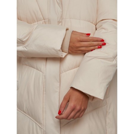 Coat insulated winter female, size 48, color light-beige-14