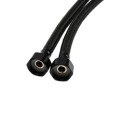 Flexible eyeliner for the Zein English mixer, nylon, 1/2 ", M10, 40 cm, set 2 pcs., Black-4