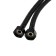 Flexible eyeliner for the Zein English mixer, nylon, 1/2 ", M10, 40 cm, set 2 pcs., Black