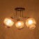 Kira chandelier 3x60W E27 53x53x26cm black/chrome