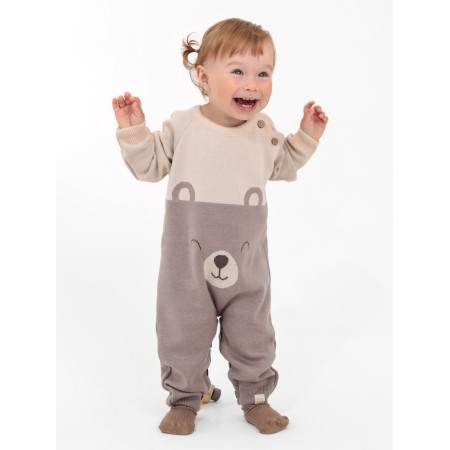 Knitted Knit Kroshka I am "muzzle", height 86-92 cm, beige-2