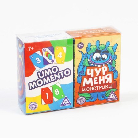 The board game to reaction and attention "Umo Momento 2B1", 216 cards, 7+-1