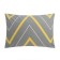 Pillowcase "Ethel" yellow-gray zigzags 50x70, 100% cotton, stump, 125 g/m2