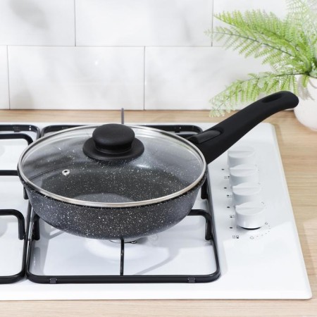 The frying pan “Elite”, d = 22 cm, removable handle, glass cover, anti -stick coating-6