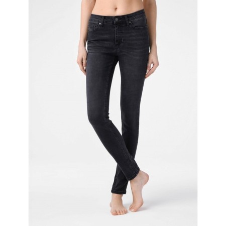 Women's jeans modeling Conte Elegant Skinny, size L, color Washed Black