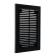 Ventilation grate "Vento" 1520VR, 150x200 mm, with a grid, detachable, black