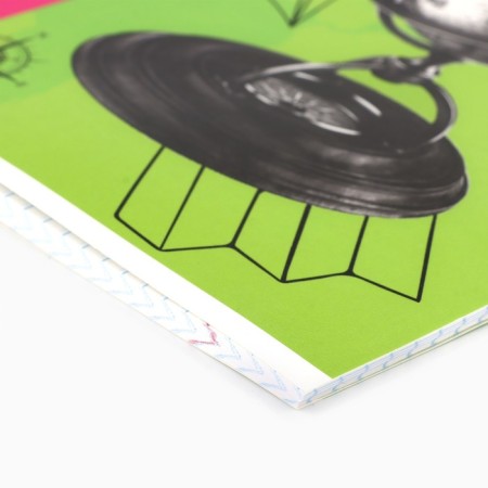 Subject notebook A5, 48 liters on the paper clip “Bright. Geography »Twin Lac, UV Lak, Congrev-1