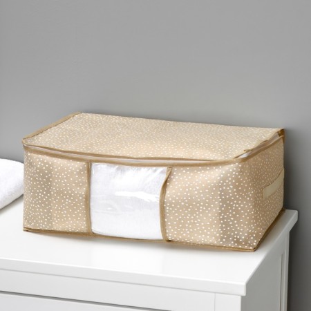 COVFR for storing things “POINTS” with PVC, 45 × 30 × 20 cm, beige color-8