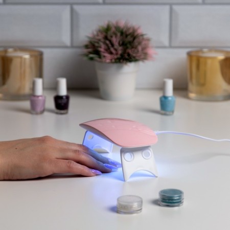 Luazon LUF-22, LED, 6 W, 6 diodes, 45/60 C, USB, pink, pink lacker-1