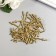 Metal hook (set 40 pcs) gold 2.5x0.5 cm