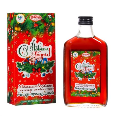 New Year's honey balm Altai "Anti-Prostuda", 250 ml-1