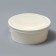 White salad bowl, with a plastic lid, 750 ml