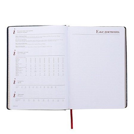 Diary of Leduced A4, 136 sheets of Sidney Nebraska, solid cover, artificial leather, gold cut, liesse, blue-12