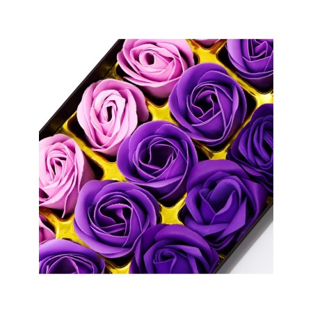 Soap roses, colored shades, set of 18 pcs.-10