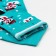 Men's socks "Snowmen" is turquoise color, size 29