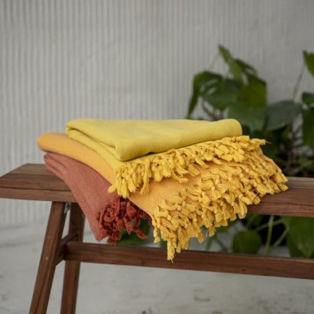 Sammy blanket, size 150x200 cm, Bordeaux color-2
