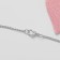 Children's pendant "chosen" kitten, gray color in silver