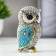 Souvenir Polystone "Seven Gray Filin with blue wings" NR 7 pcs 9.8; 9; 8.4; 7.3; 6.7; 6; 5.5 cm