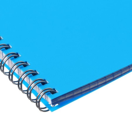 Notebook on the crest A5 96 sheets in the Calligrata cage is blue, plastic cover, offset unit-2