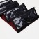 Cosmetic bag, 4 parts on lightning, red color