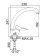 Accoona A4061 kitchen mixer, single -leaf, silumin, chrome