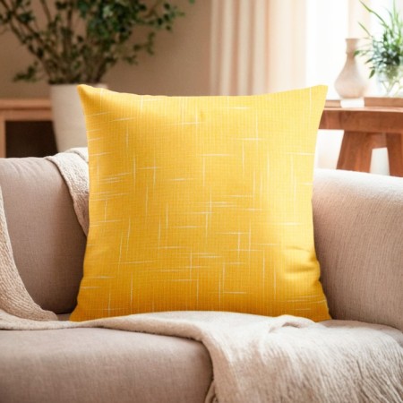 Pillowcase decorative Ethel "Classics", yellow color, 43*43 cm, 100% p/e