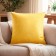 Pillowcase decorative Ethel "Classics", yellow color, 43*43 cm, 100% p/e