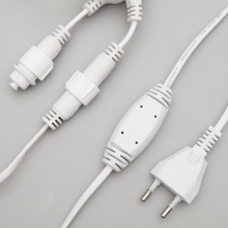 Garland "Curtain" 2 × 9 m, IP65, UMS, white thread, 1800 LED, white glow, 220 V-7
