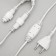 Garland "Curtain" 2 × 9 m, IP65, UMS, white thread, 1800 LED, white glow, 220 V
