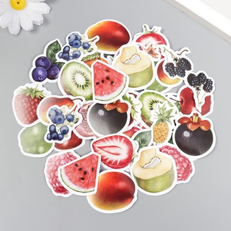 Stickers for creativity "Fruit mix" set of 46 pcs 6.3x4.3x1.1 cm