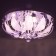 Svetogor chandelier "Drops" 5x60W E27 LED lighting chrome 50x50cm