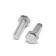 Bolt Stroybat, with a hexagonal head, galvanized, Din933, M6x20 mm, 6 pcs