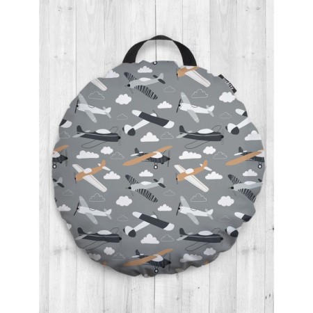 Pillow Sidushka "Paths on the way", decorative, d = 52 cm