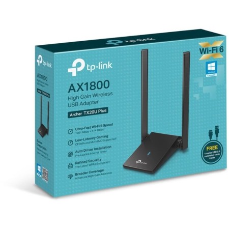 WIFI TP-Link Archer TX20U Plus AX1800 USB 3.0 network adapter (ANT.-2