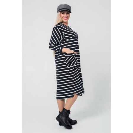 Female dress, size 66, black color-9