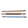 Set of rubber brushes, 3 pieces, bilateral