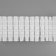 Curtain tape fixed assembly, matte, 6 cm, 50 ± 1 m, white color